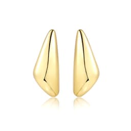 Triangle Gold Dangle Earrings For Women Gold Plated Statement Earrings Large Minimalist Geometric Chunky Exaggerated Stud Earring For Women Trendy