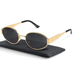 livho 2025 Trendy Oval Sunglasses - Stylish Polarized Shades for Everyday - Retro Metal Frames