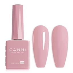 CANNI Baby Pink Gel Nail Polish, 1Pcs Light Pink Gel Polish Soft Color High Gloss Soak Off U V Nail Manicure Salon DIY