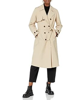 The Drop Women's Noa Trench Coat, Hummus, XXS