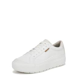 Dr. Scholl's Shoes Womens Time Off Platform Slip On Fashion Sneaker,White Smooth,6