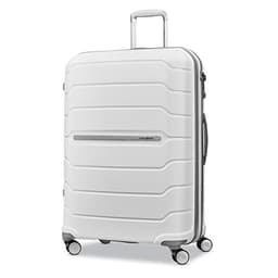 Samsonite Freeform 28-Inch Large Luggage with Dual 360° Spinner Wheels - Checked Suitcase - TSA Lock, Airline-Approved - Lightweight Durable Polypropylene Expandable Hardshell - White