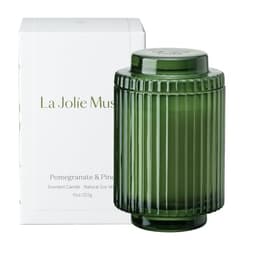 LA JOLIE MUSE Pomegranate & Pine Candle, Candles for Home Scented, Holiday Candle Gifts for Women&Men, Natural Soy Candles, Luxury Jar Candle, 11oz