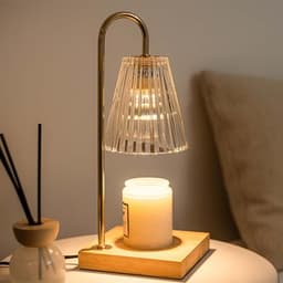 Marycele Candle Warmer Lamp with Timer Dimmer, Birthday Gifts for Mom Women Friend Sister, House Warming Gift New Home, Vintage Clear Wax Melt Warmer for Jar Candles, Home Room Office Apartment Decor