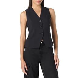 The Drop Women’s Jacey V-Neck Vest, Black, L