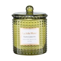 LA JOLIE MUSE Cedarwood Scented Candle - Cedar Candles for Home Scented, Starlit Golden Fir Candle, Natural Soy Candles, 75 Hours Long Burning, 10 OZ