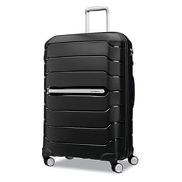Samsonite Freeform 28-Inch Large Luggage with Dual 360° Spinner Wheels - Checked Suitcase - TSA Lock, Airline-Approved - Lightweight Durable Polypropylene Expandable Hardshell - Black