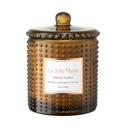 LA Jolie Muse Sahara Amber Candles for Home Scented, Candles Gifts for Women & Men, Luxury Glass Jar Candles, Natural Soy Candles, 75 Hours Long Burning, 10 oz