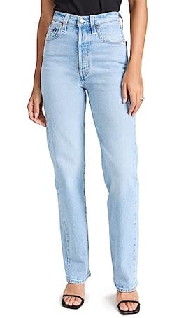 Levi's Women's Ribcage Full Length Jeans, Samba Tango Light, 32